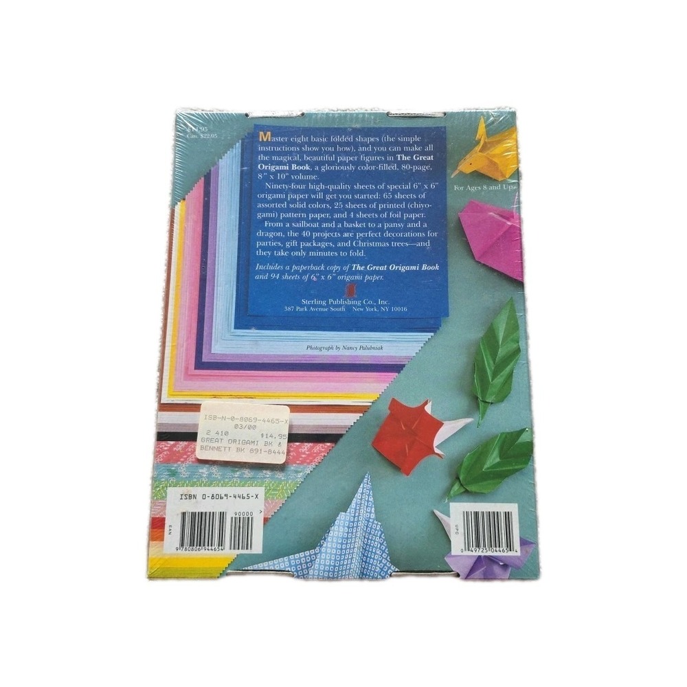 The Great Origami Book and Kit with folding papers in Gift Box Aytuere (NEW) - Picture 2 of 4